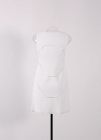 Robe sans manches Guarani en maille - Blanc Optique