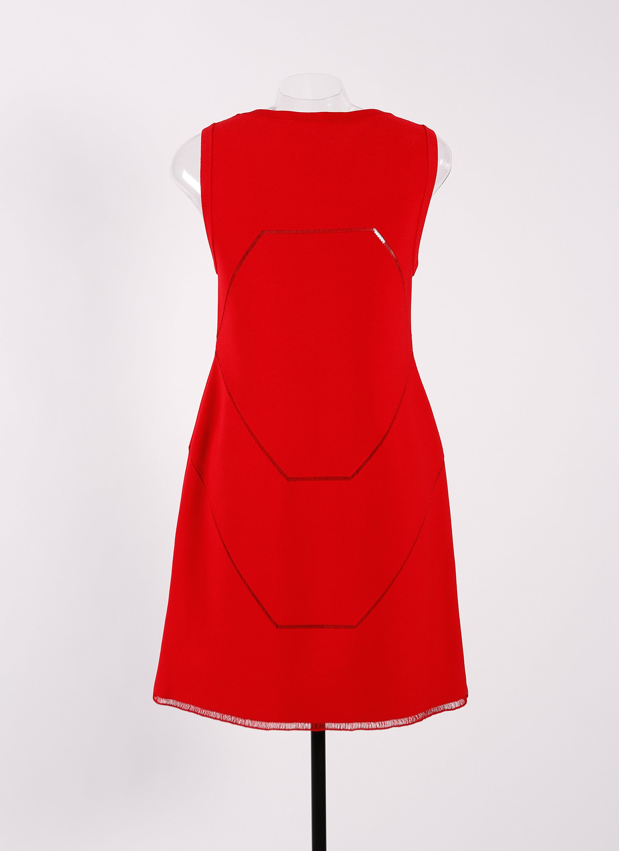 Guarani sleeveless knitted dress - Lacquer