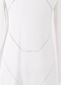 Robe à manches longues Guarani en maille - Blanc Optique