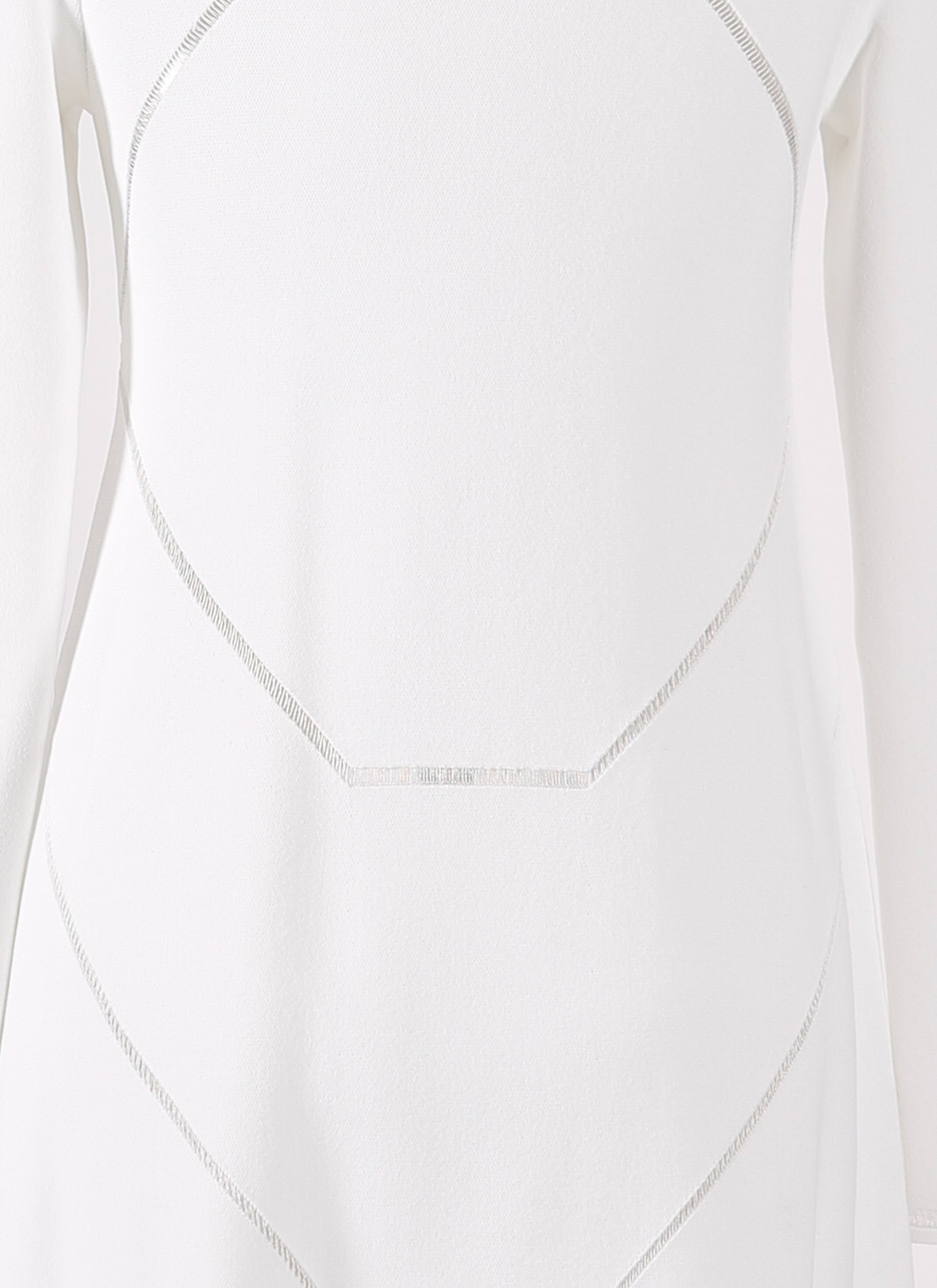 Robe à manches longues Guarani en maille - Blanc Optique