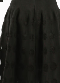Robe à manches longues Atlas en maille - Noir