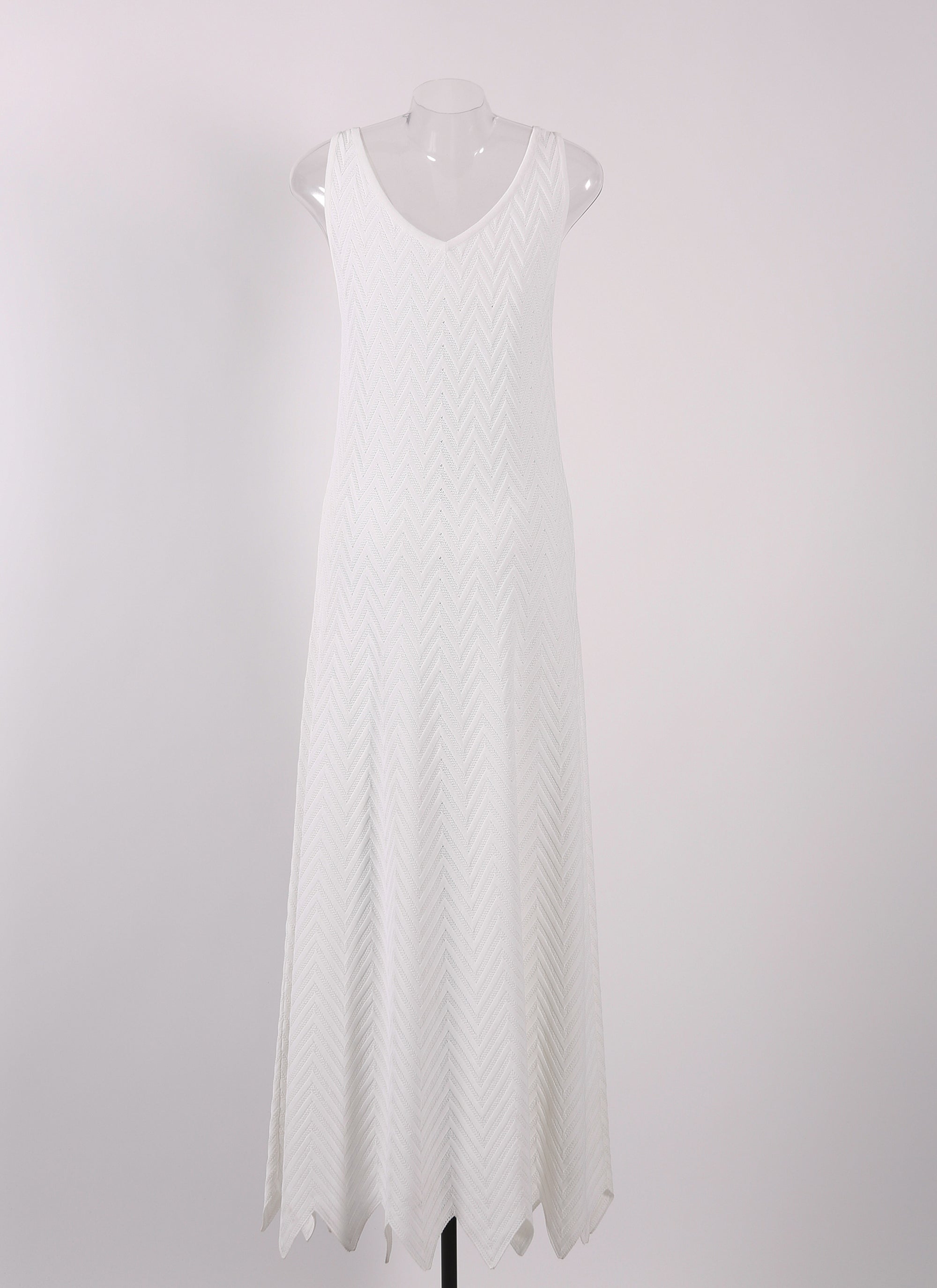 Robe sans manches Jamaica en maille - Blanc Optique