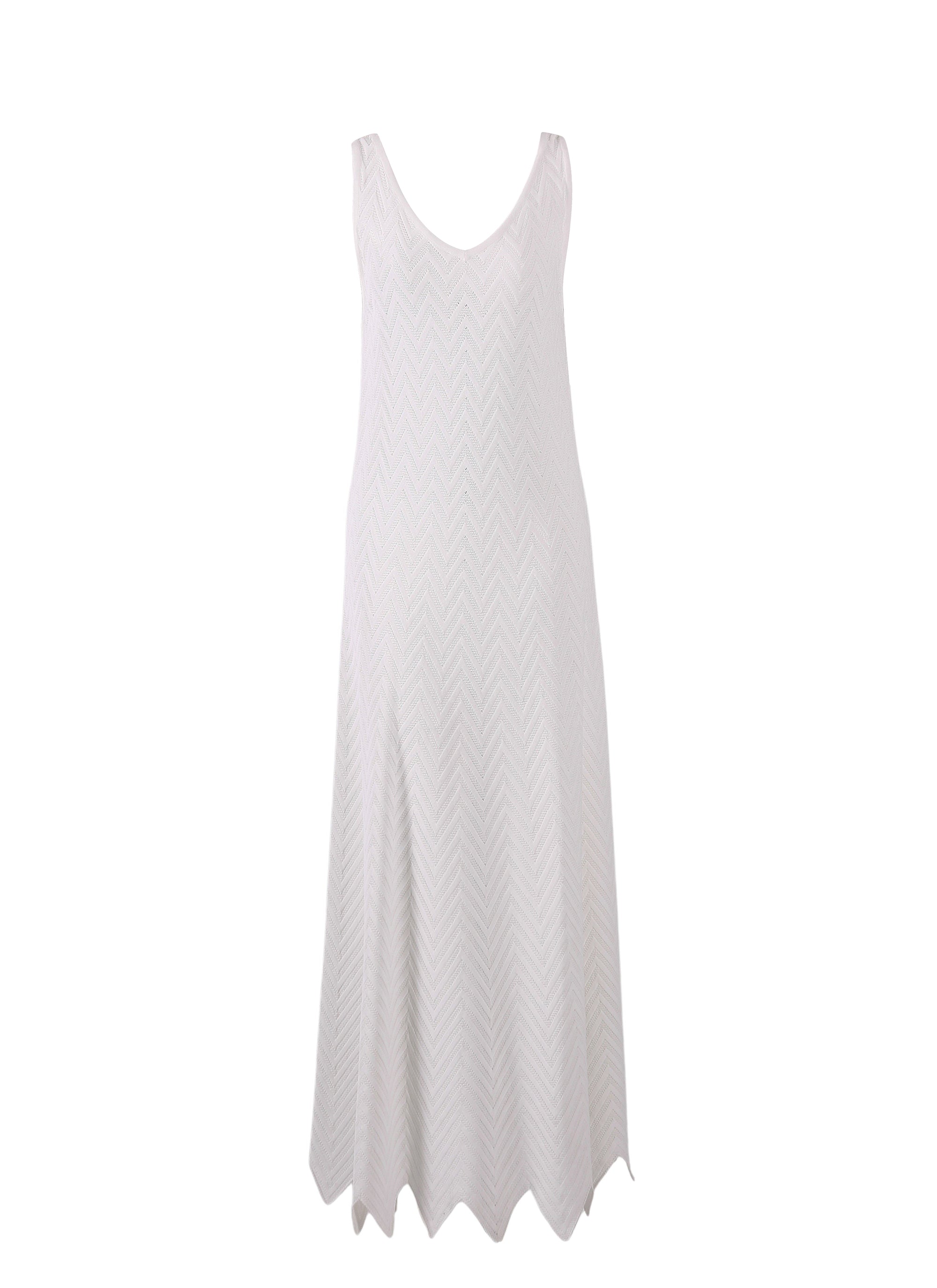 Robe sans manches Jamaica en maille - Blanc Optique