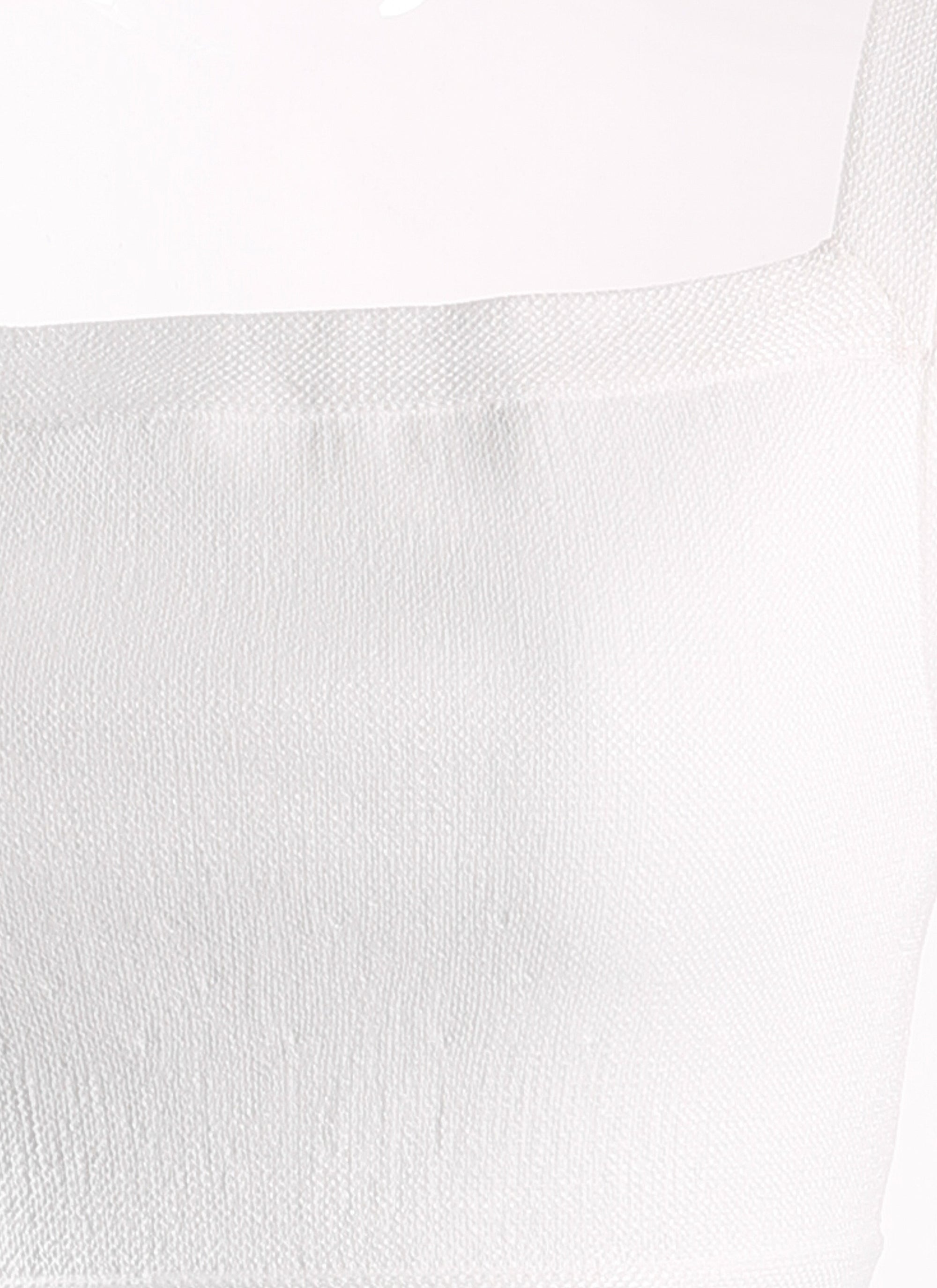 Raffia sleeveless top - Optic White