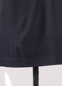 Long sleeve knitted jumper - Midnight Blue