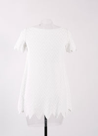 Pull à manches courtes Jamaica en maille - Blanc Optique