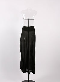 Intime Long skirt Bottom - Black