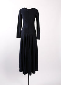 Robe longue à manches longues Etoile - Nuit