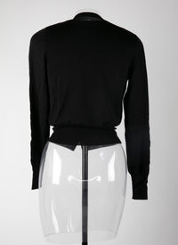 Maille Twin-set en laine fine - Noir