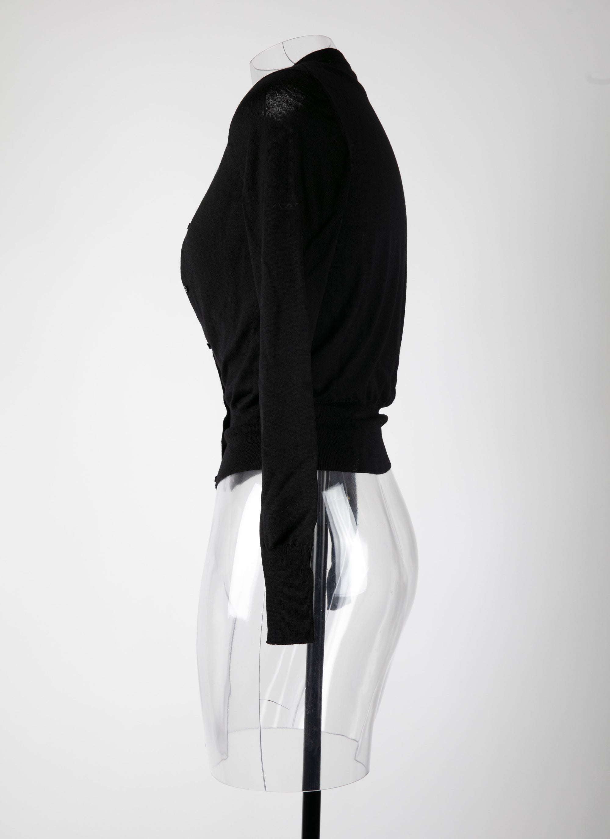 Maille Twin-set en laine fine - Noir