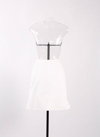 Canvas skirt - White