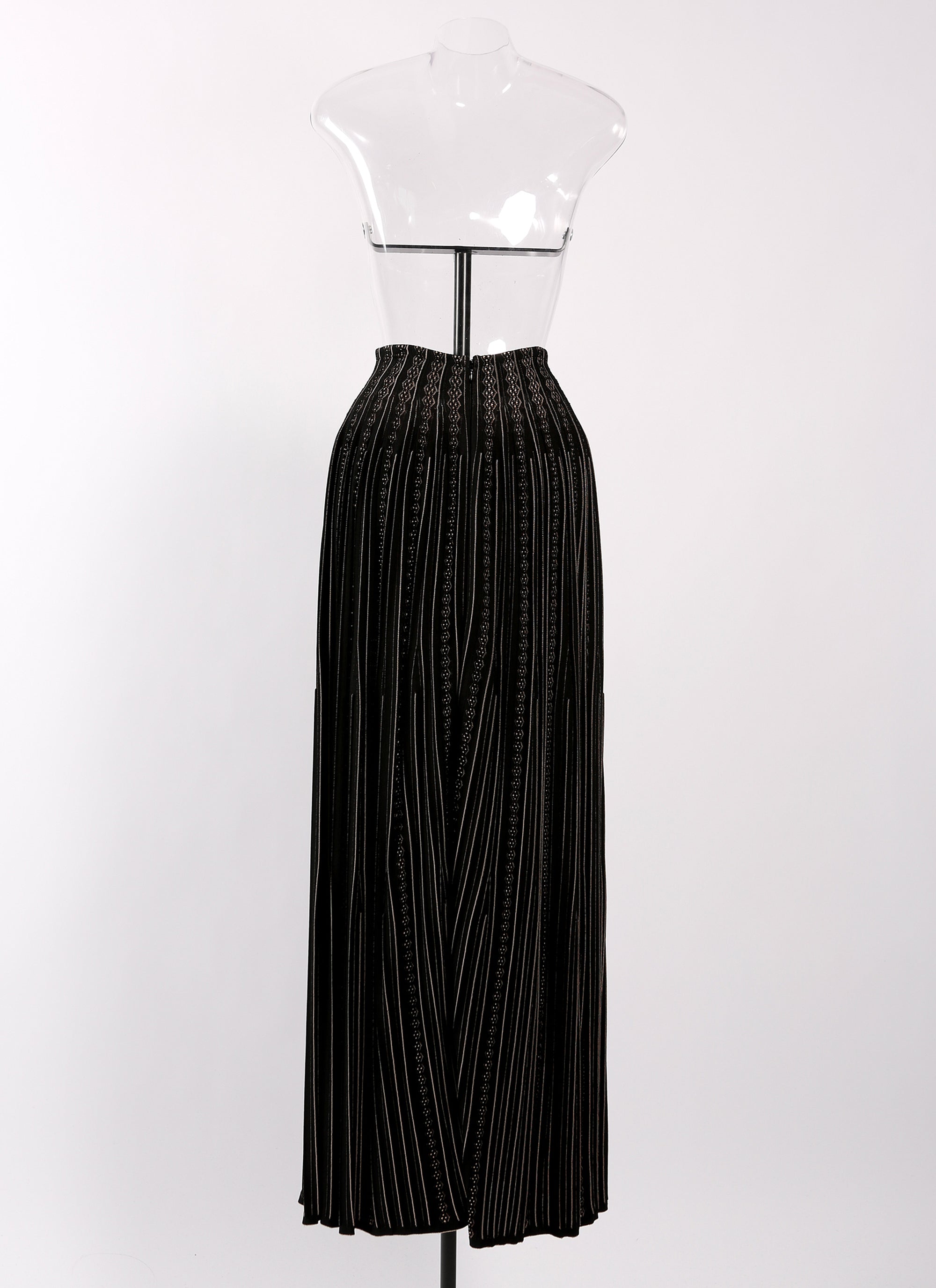 Jupe Mistral en maille - Noir & Beige