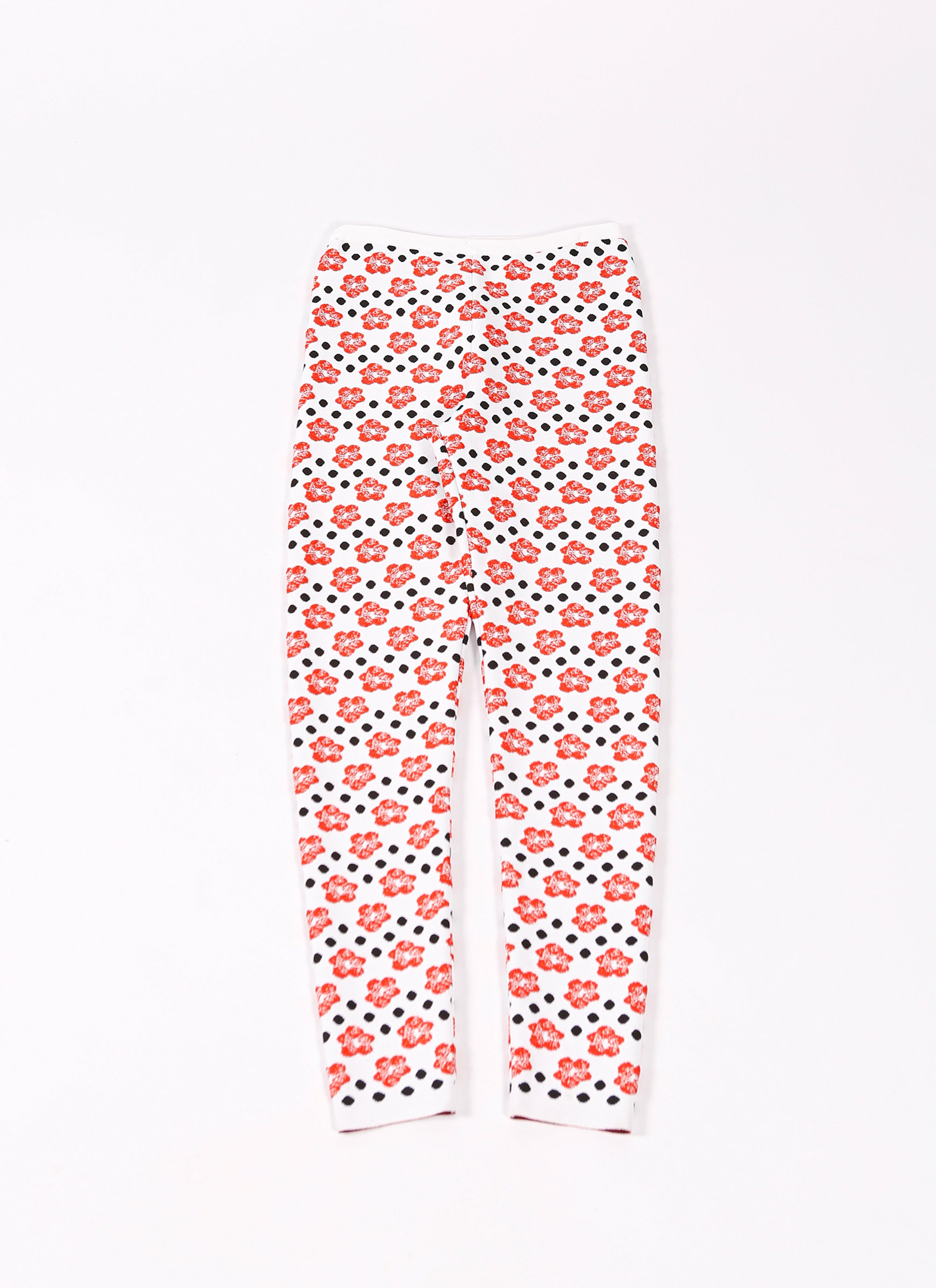 Orchid mini legging - White & Red