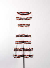 Mesh Farandole sleeveless dress - Multicolour