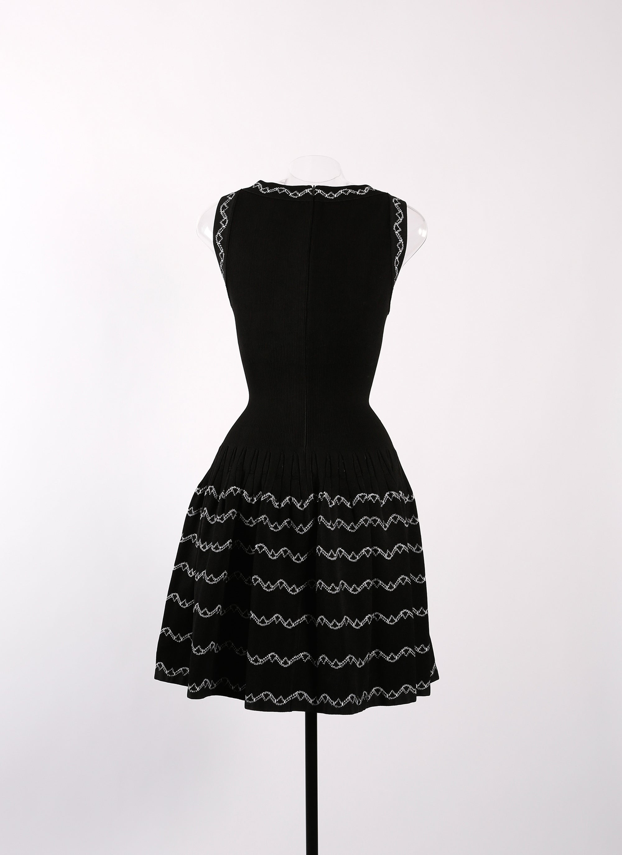 Allegro sleeveless knitted short dress - Black