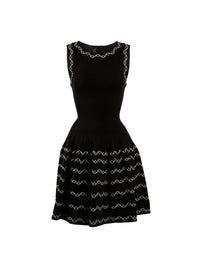 Allegro sleeveless knitted short dress - Black