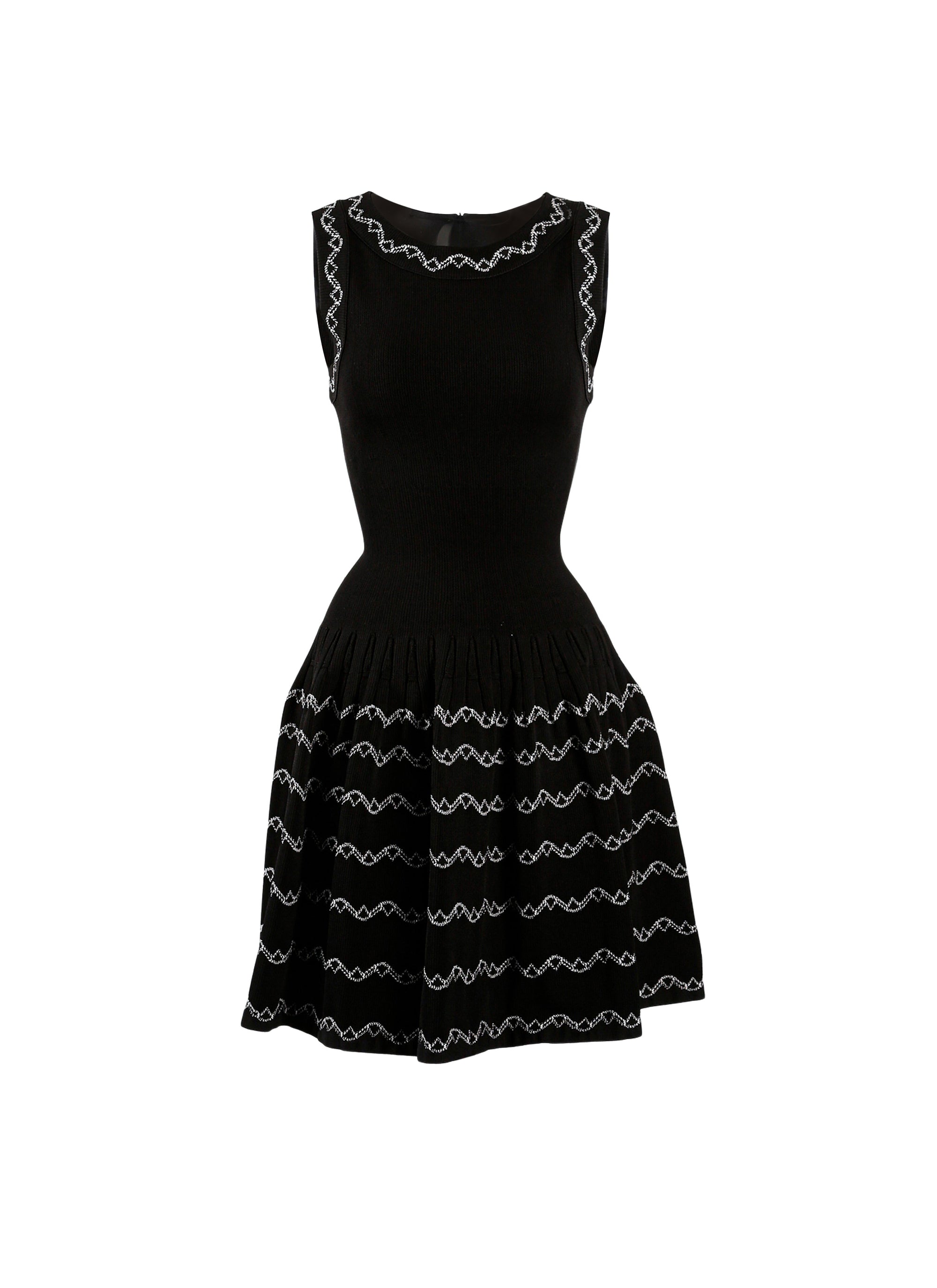 Allegro sleeveless knitted short dress - Black