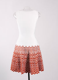 Mesh Mandorle sleeveless dress - Multicolour