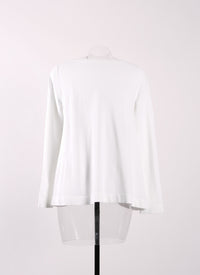 Pull à manches longues en maille - Blanc Albâtre