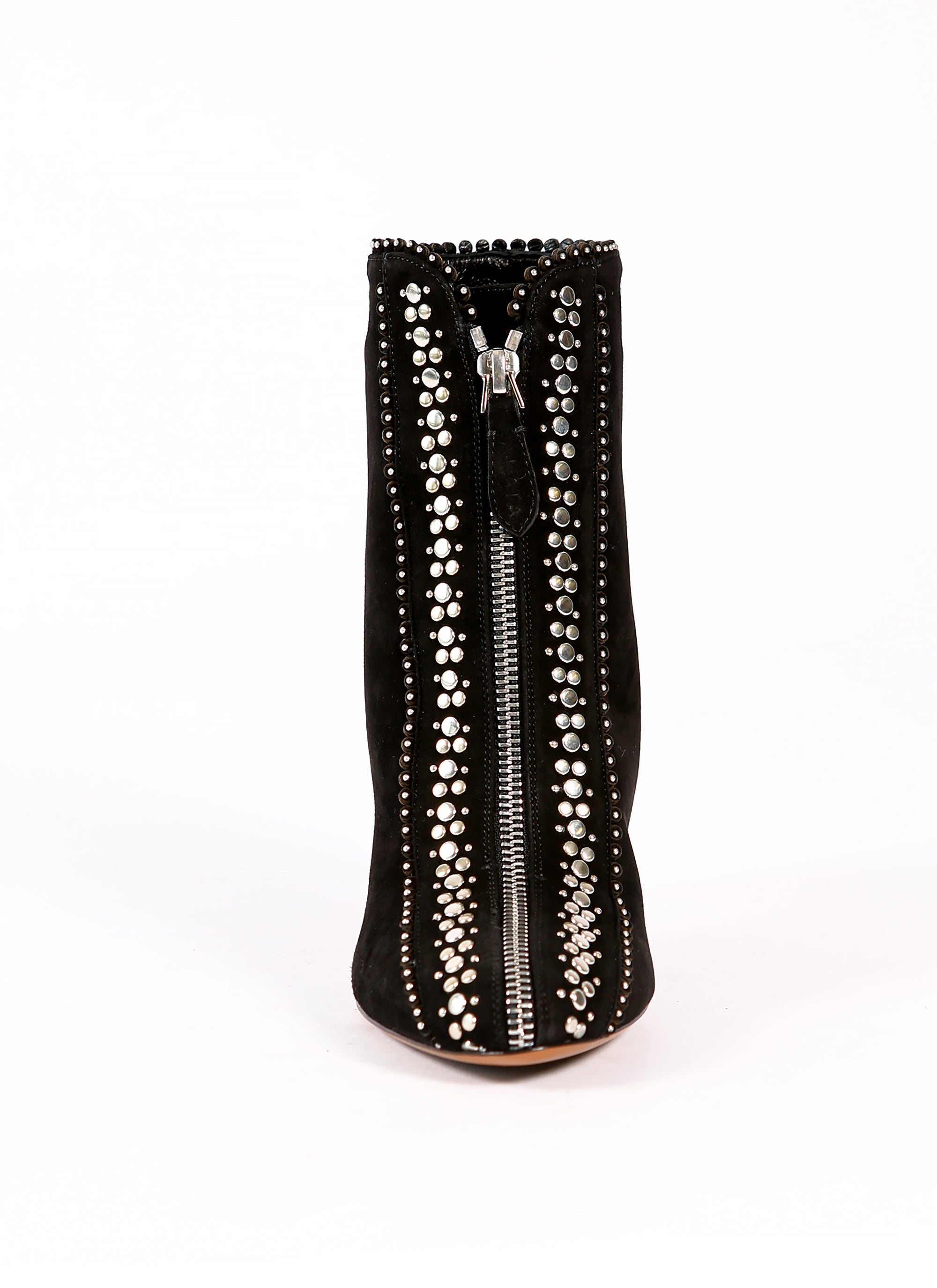 Studded leather boots - Black
