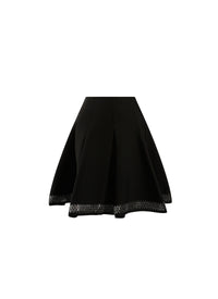 Knitted Tatoo short skirt - Black