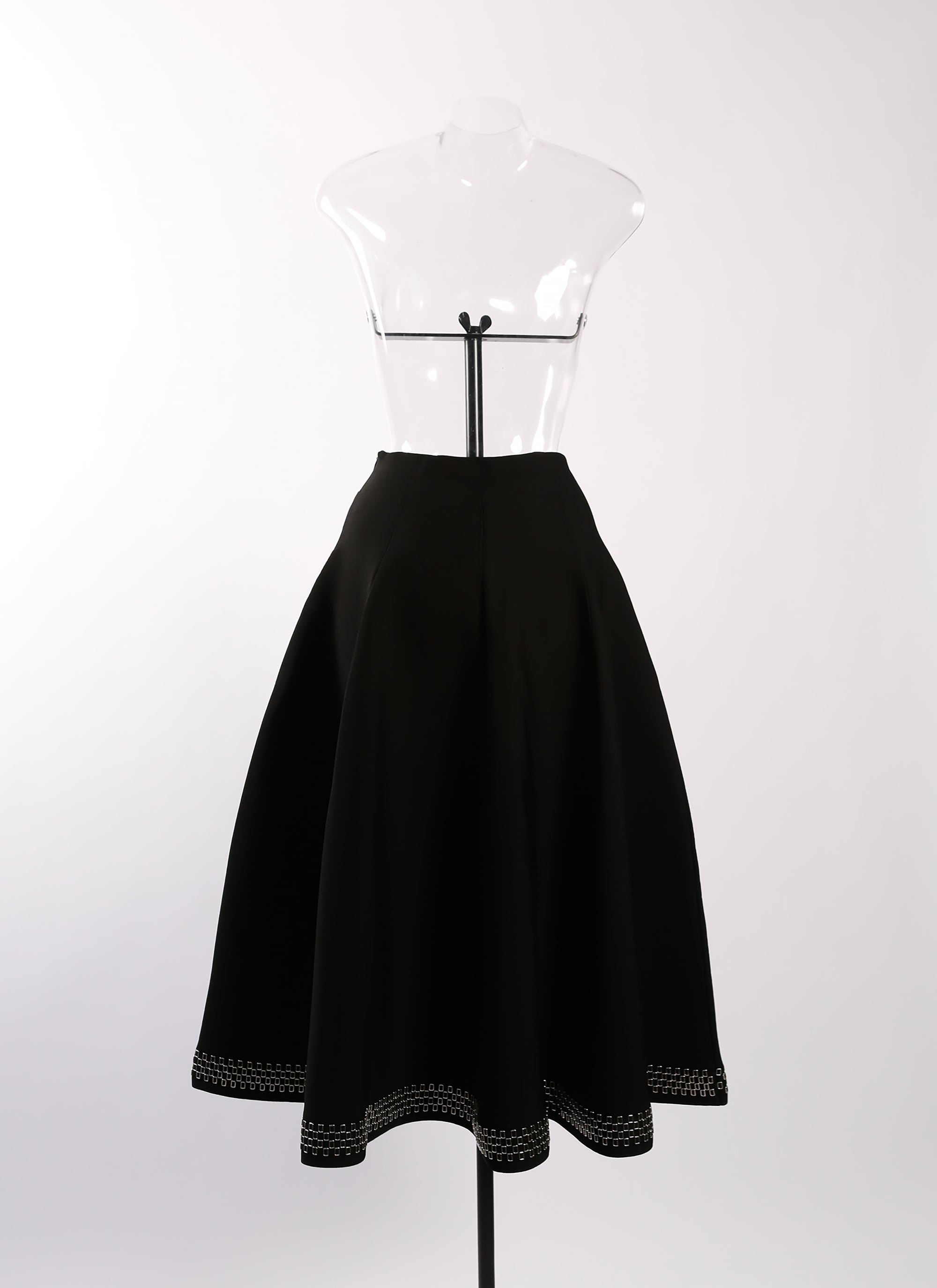 Tatoo Knit Maxi skirt - Black