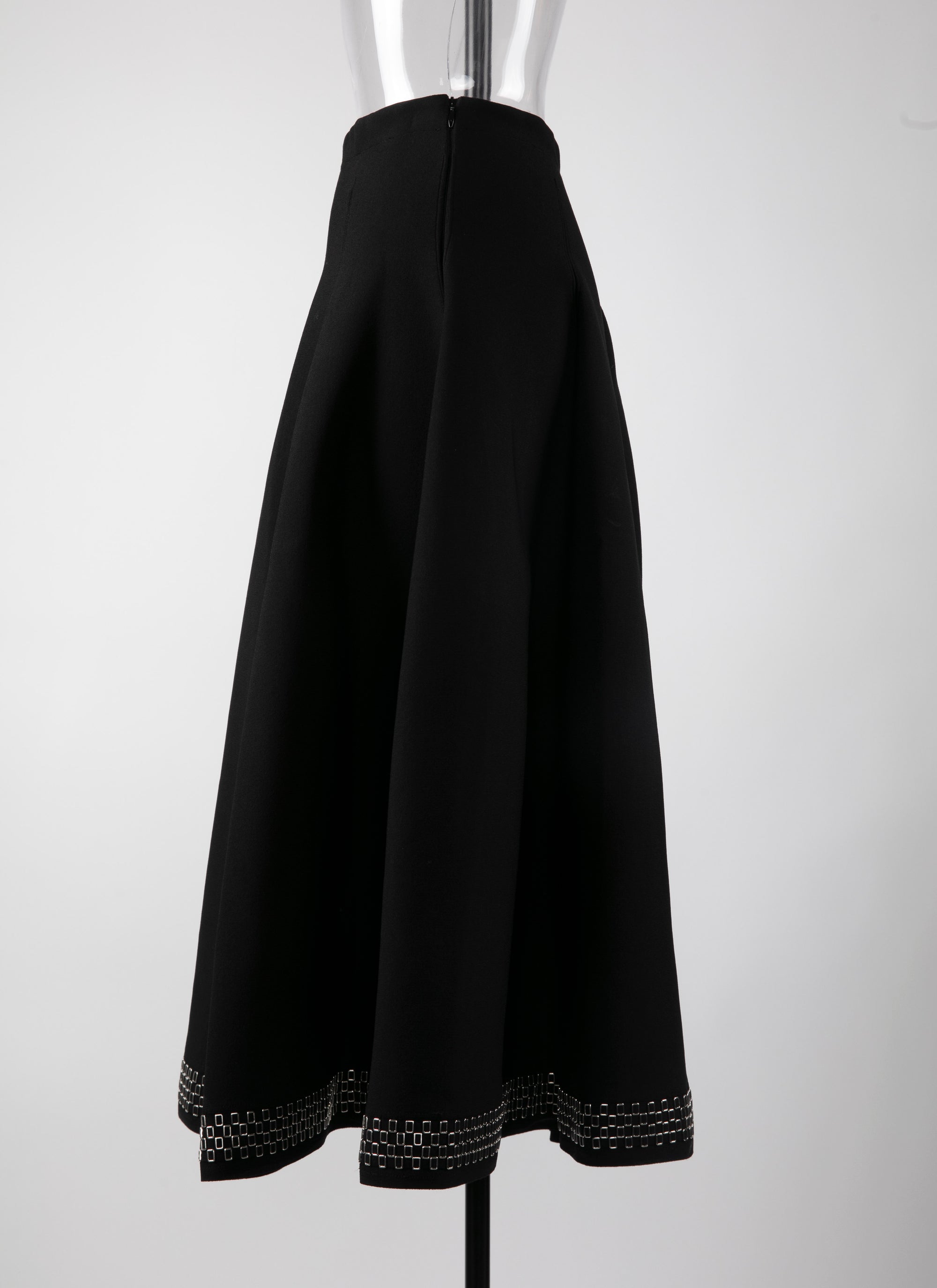 Tatoo Knit Maxi skirt - Black