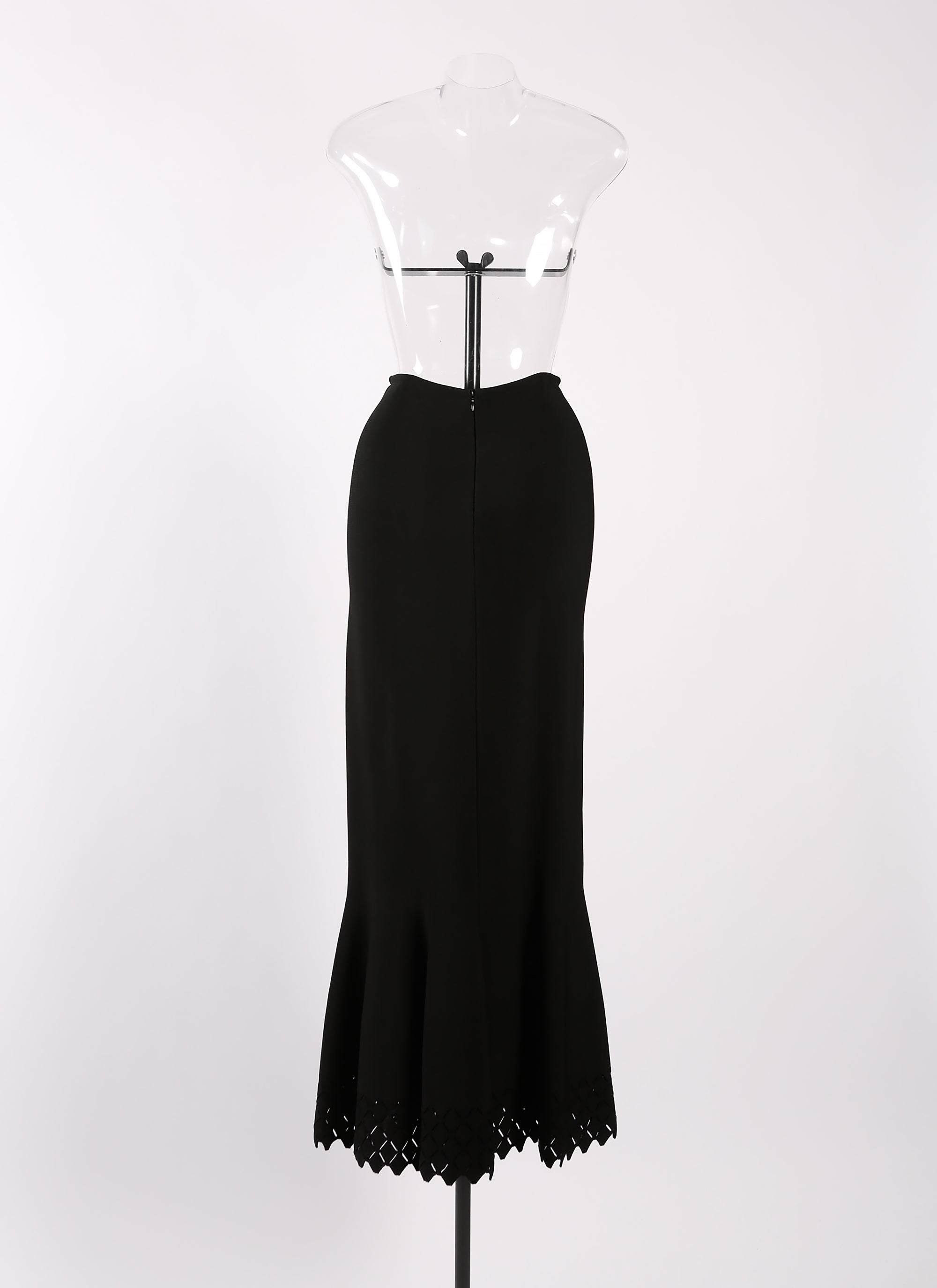 Knitted Diamond skirt - Black