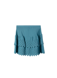 Knitted Diamond skirt - Glacier Blue