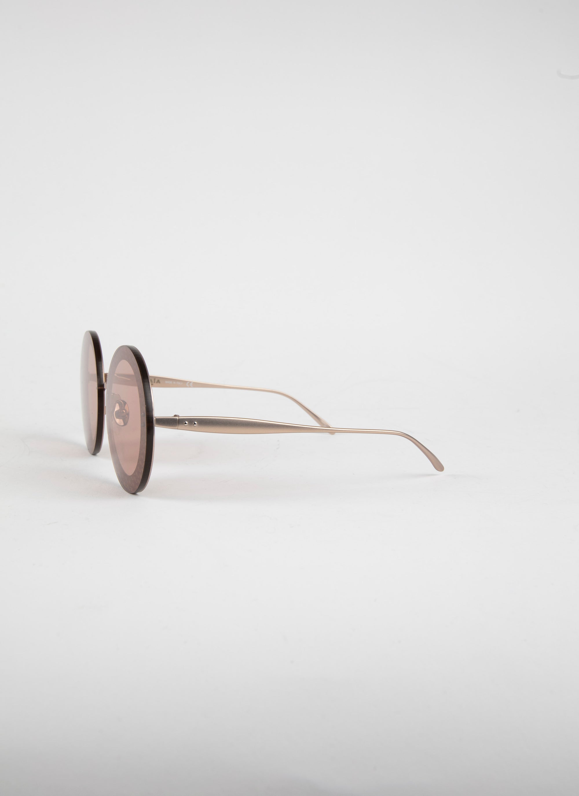 Round openwork sunglasses - Gold & Black