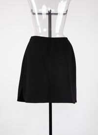 Wool Grace skirt - Black