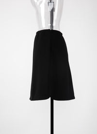 Wool Grace skirt - Black