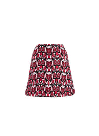 Wool Eden skirt - Black & Red