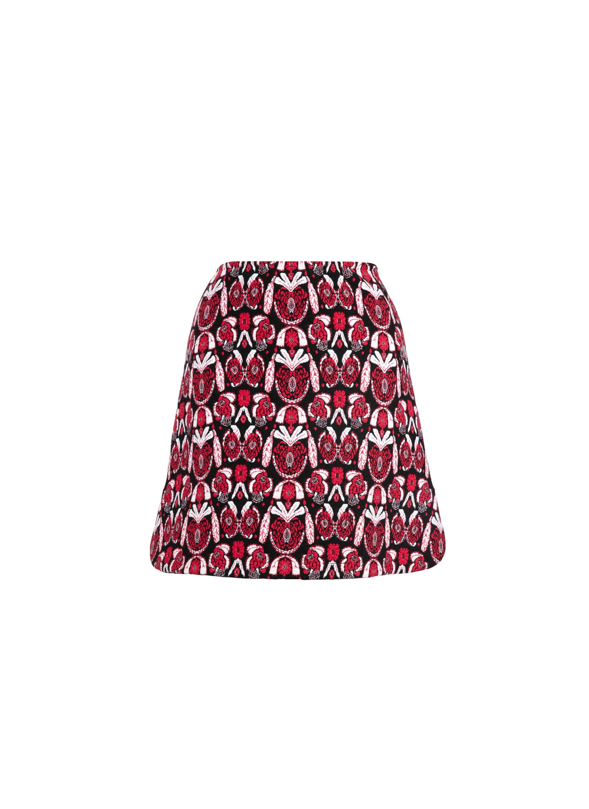 Wool Eden skirt - Black & Red