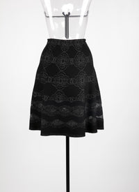 Wool Babylon skirt - Black