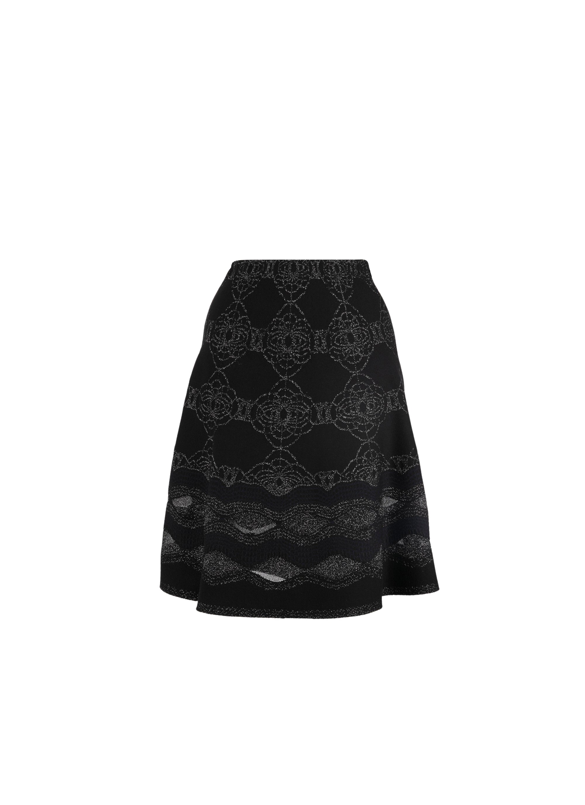 Wool Babylon skirt - Black