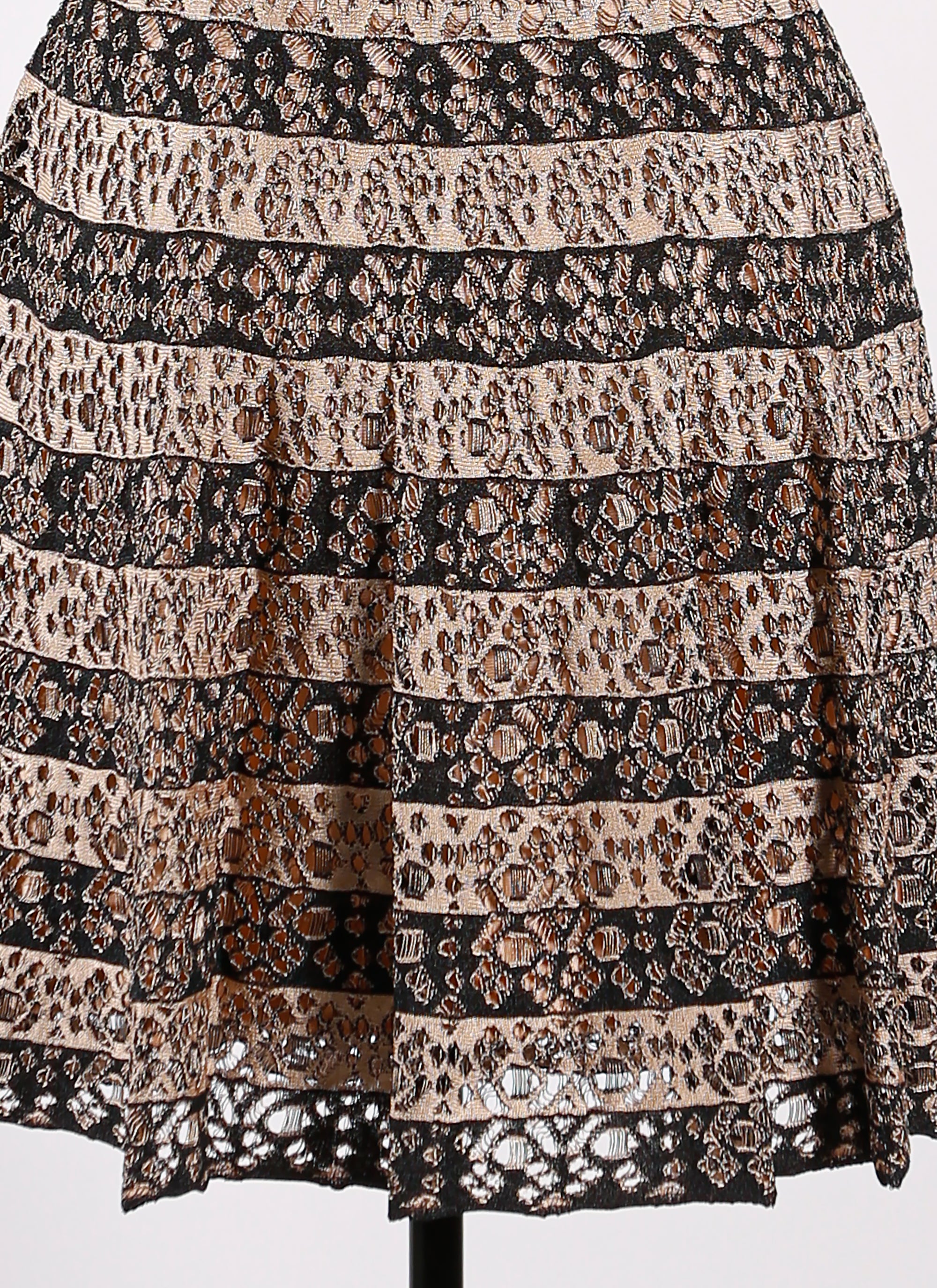 Robe sans manches Taranto en maille - Noir & Chair