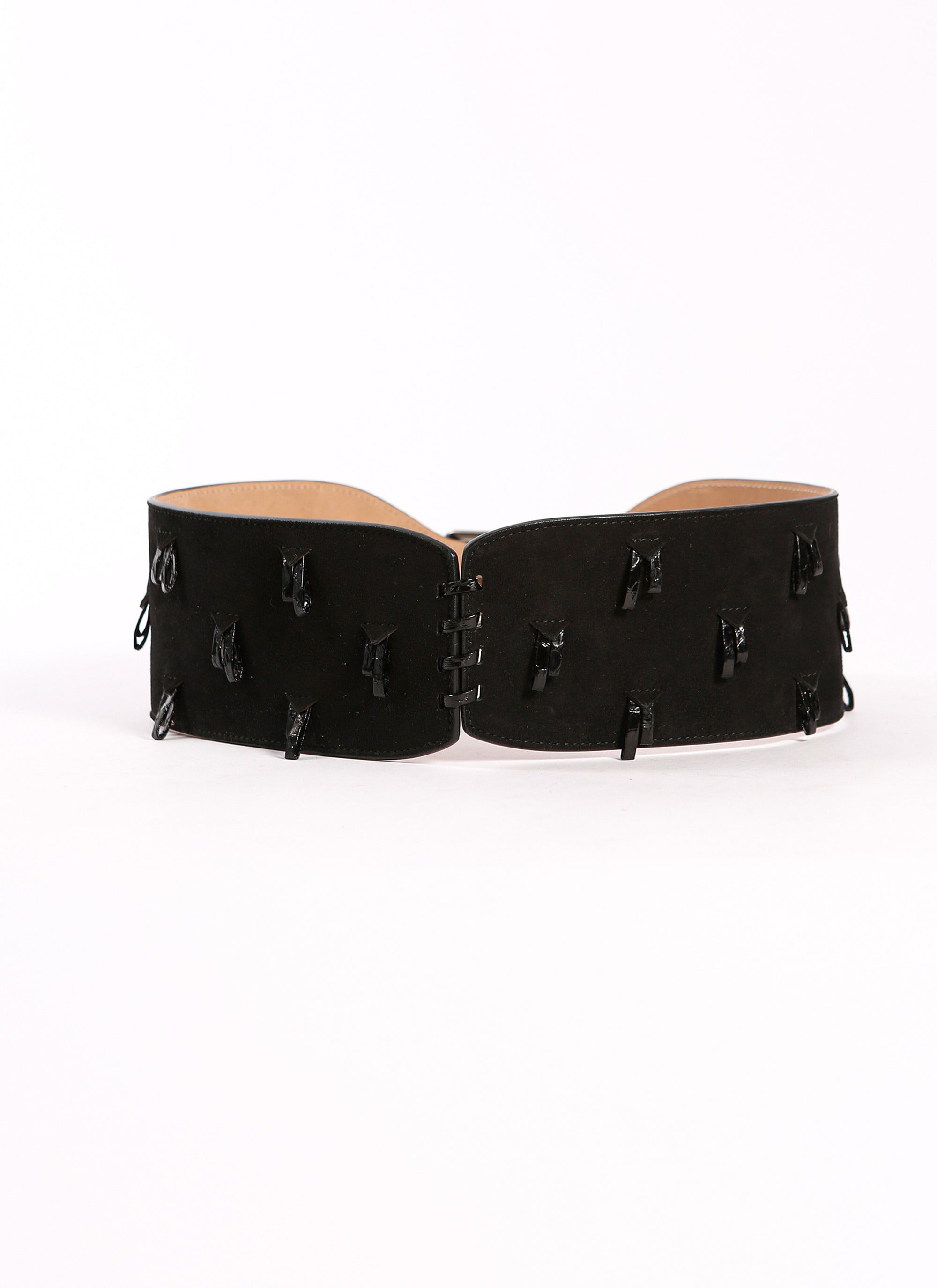 Elaphe tassel belt in leather - Black