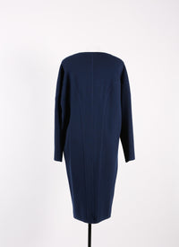 Robe à manches longues en laine - Marine