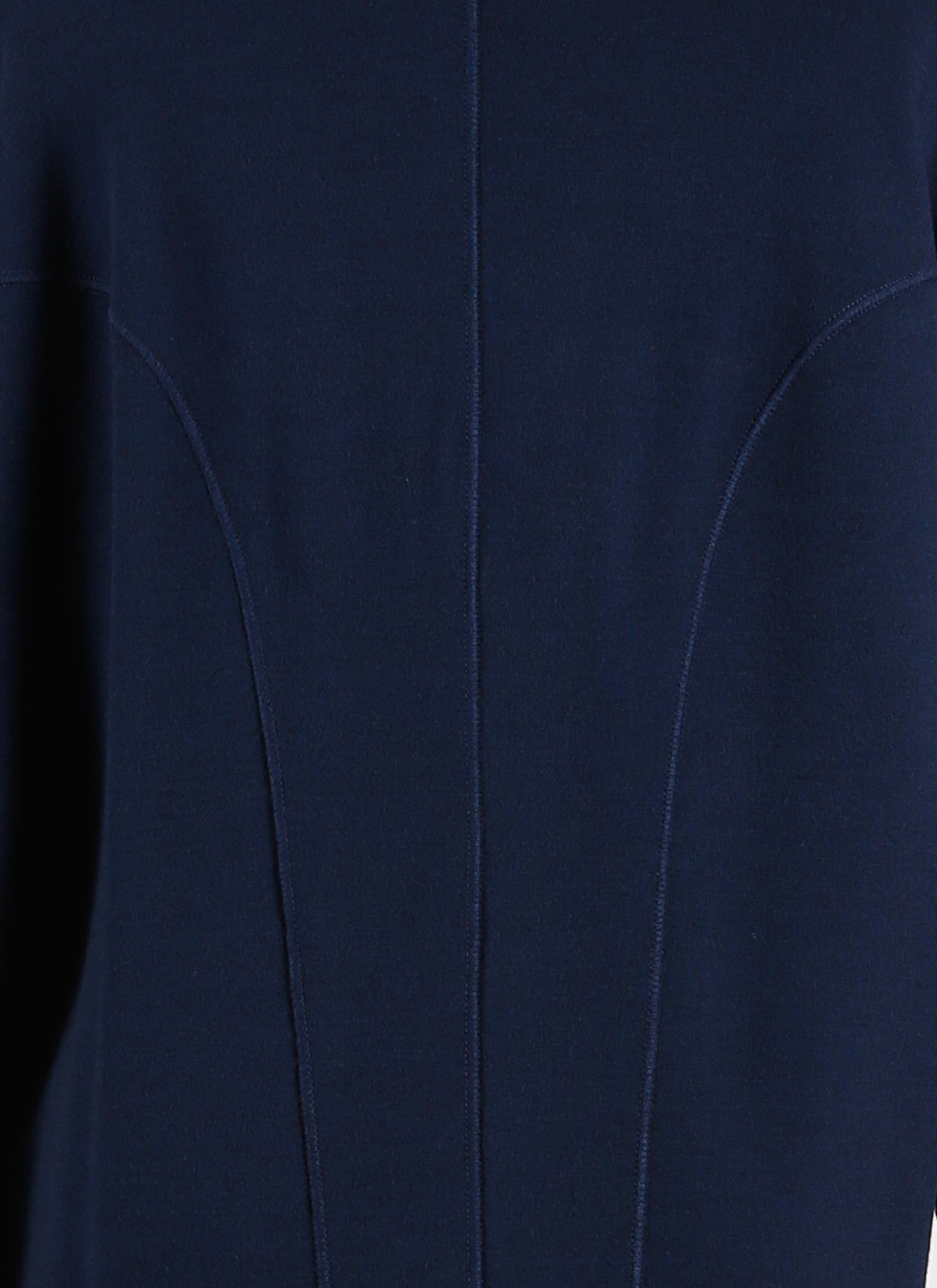 Robe à manches longues en laine - Marine