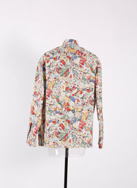 Chemise en popeline cesar - Multicolore