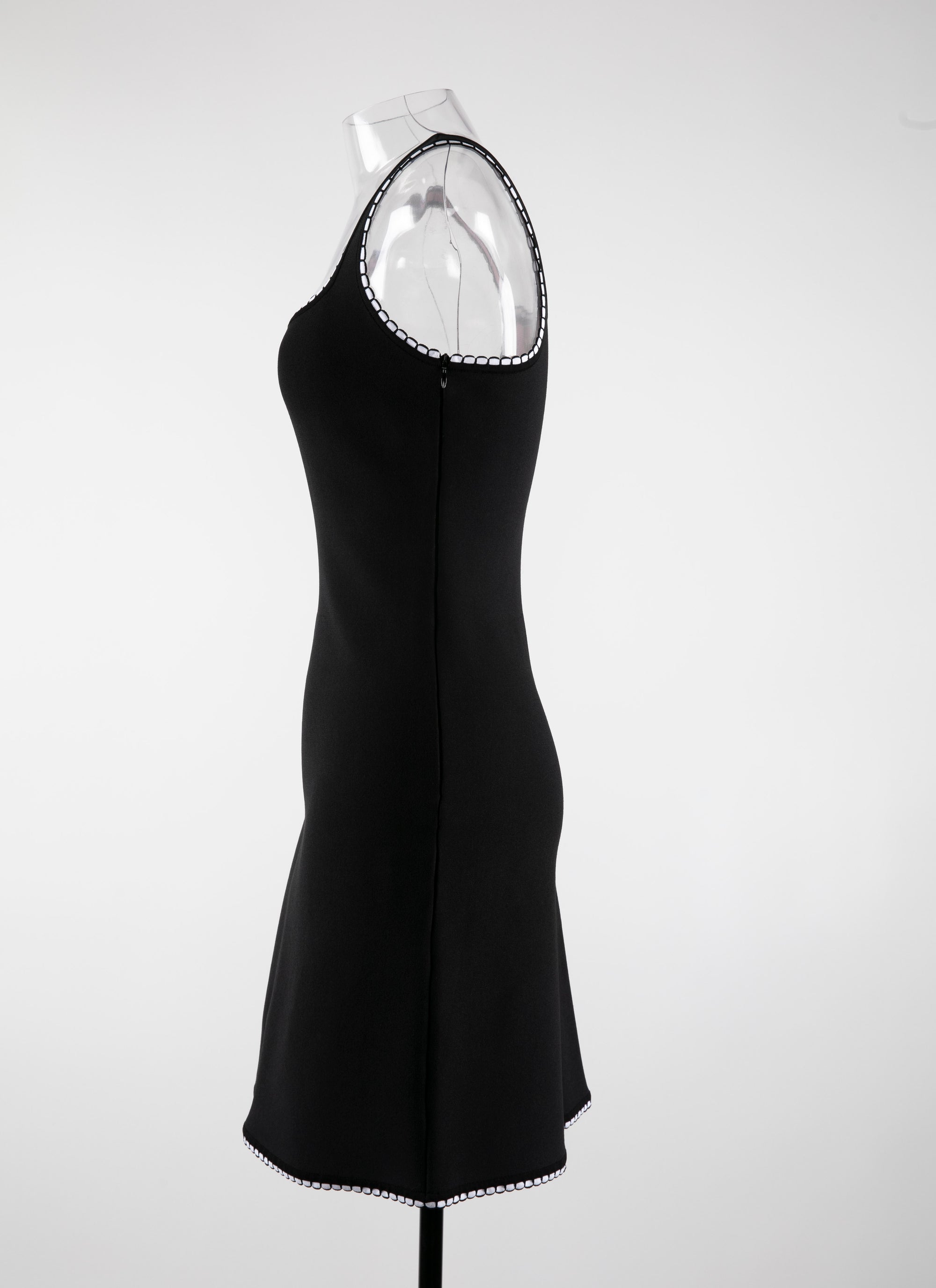 Robe courte sans manches Mon Cœur en maille - Noir & Rouge