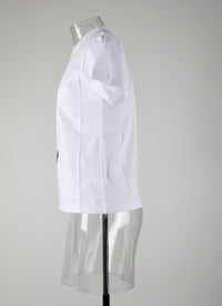 Mon cœur T-shirt - White & Red