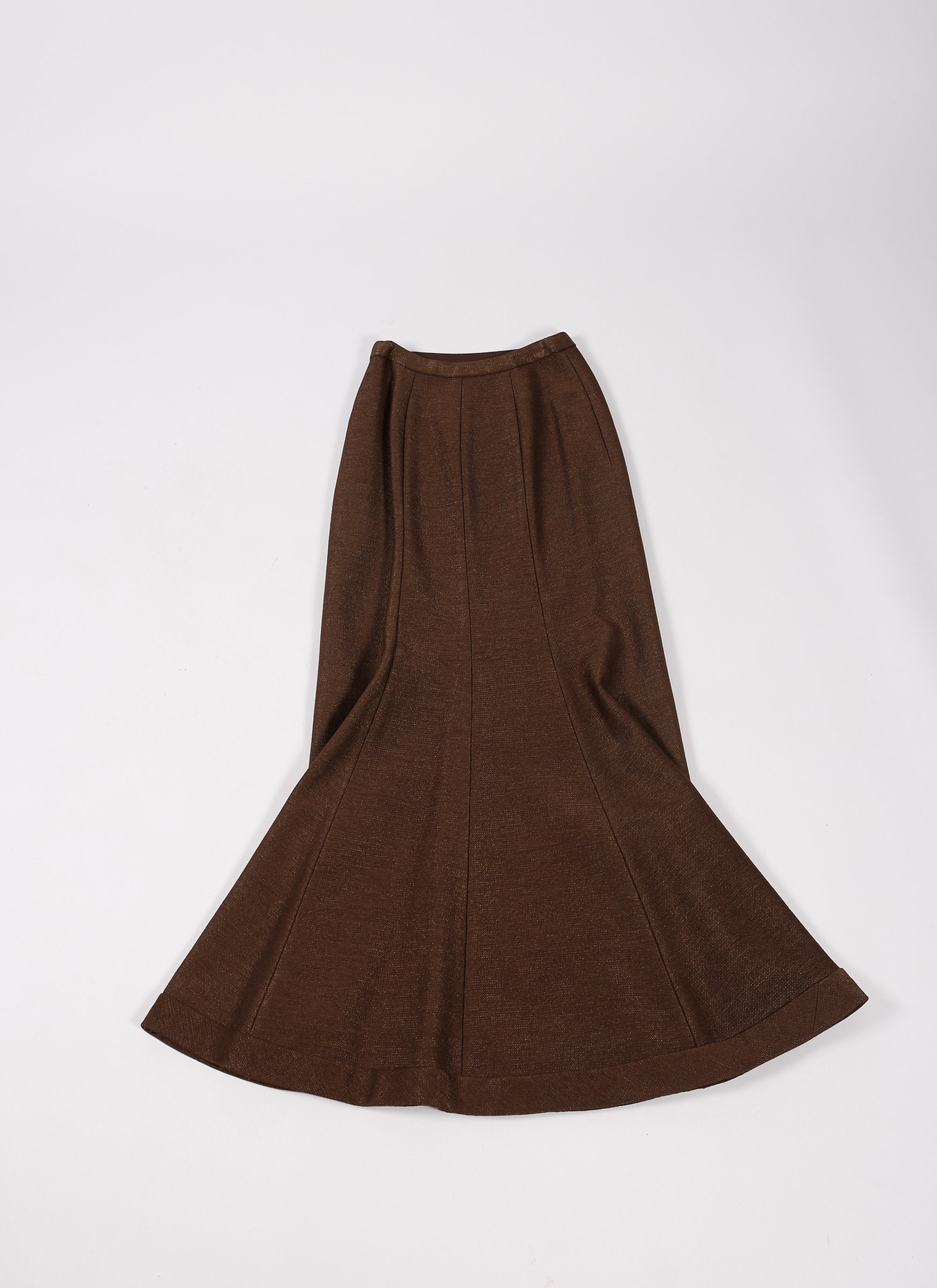 Raffia skirt - Chocolate