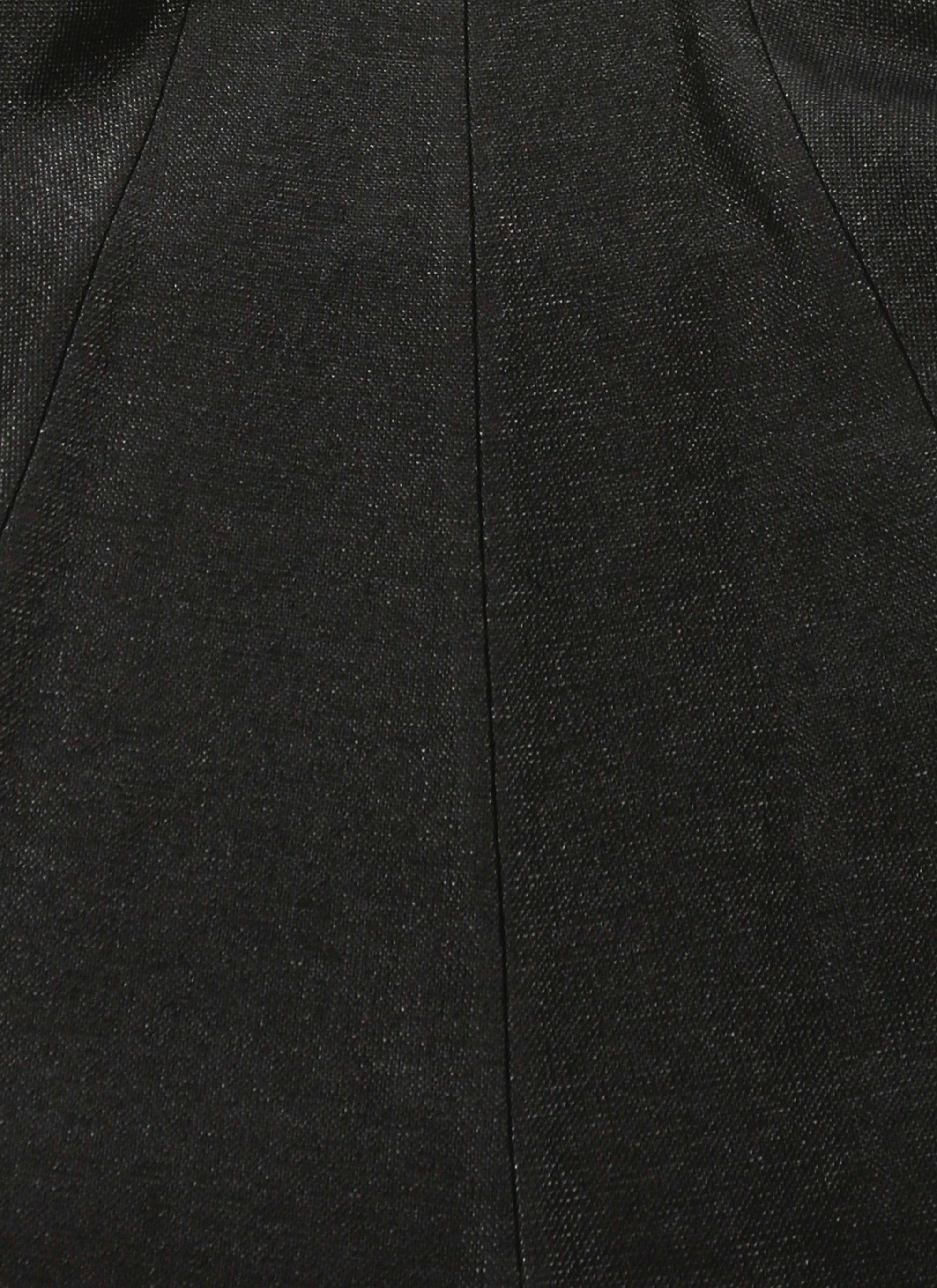 Jupe longue en rafia - Noir