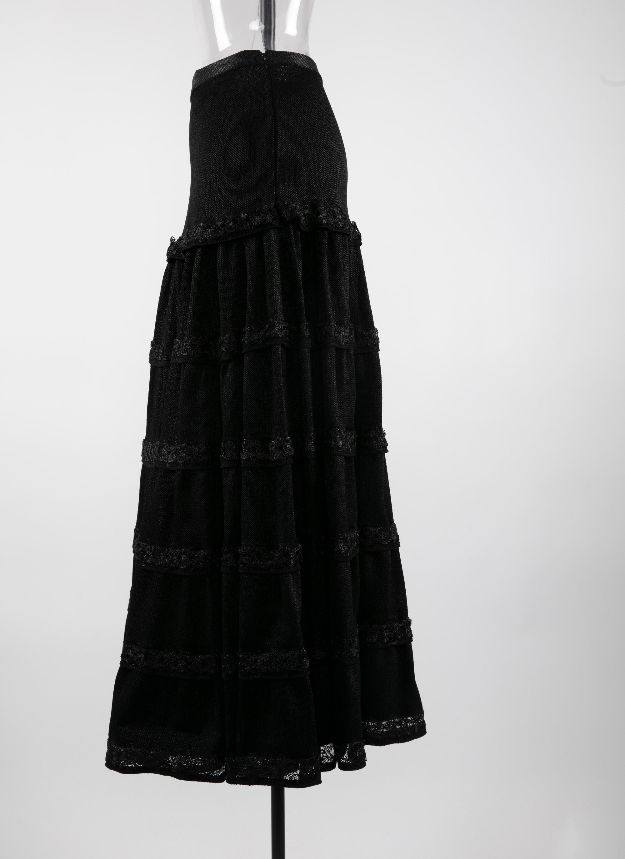 Floral skirt - Black