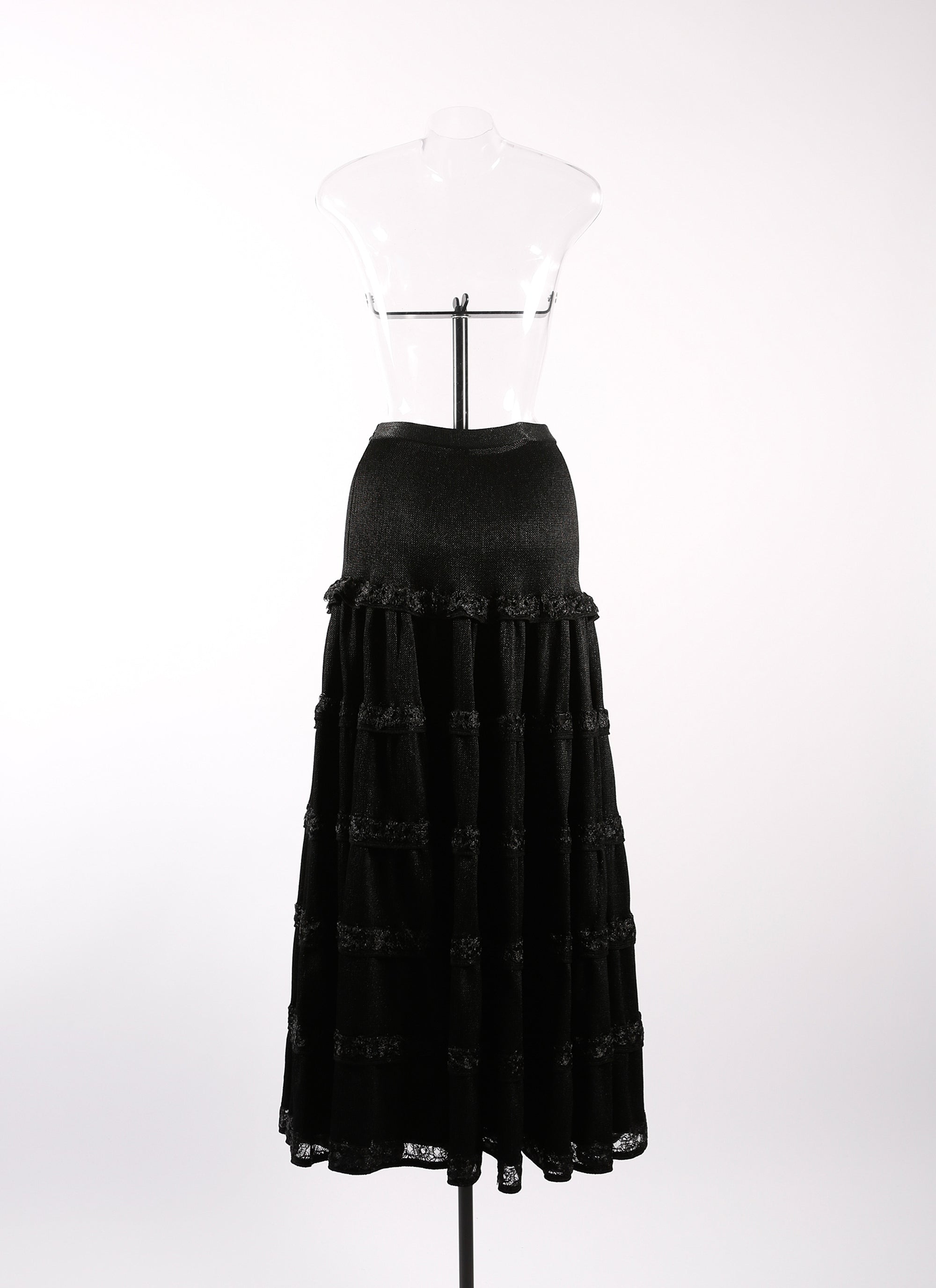 Floral skirt - Black