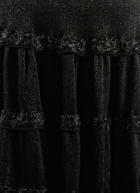 Floral skirt - Black