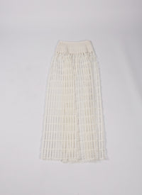 Floral skirt - White