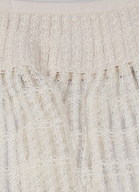 Floral skirt - White